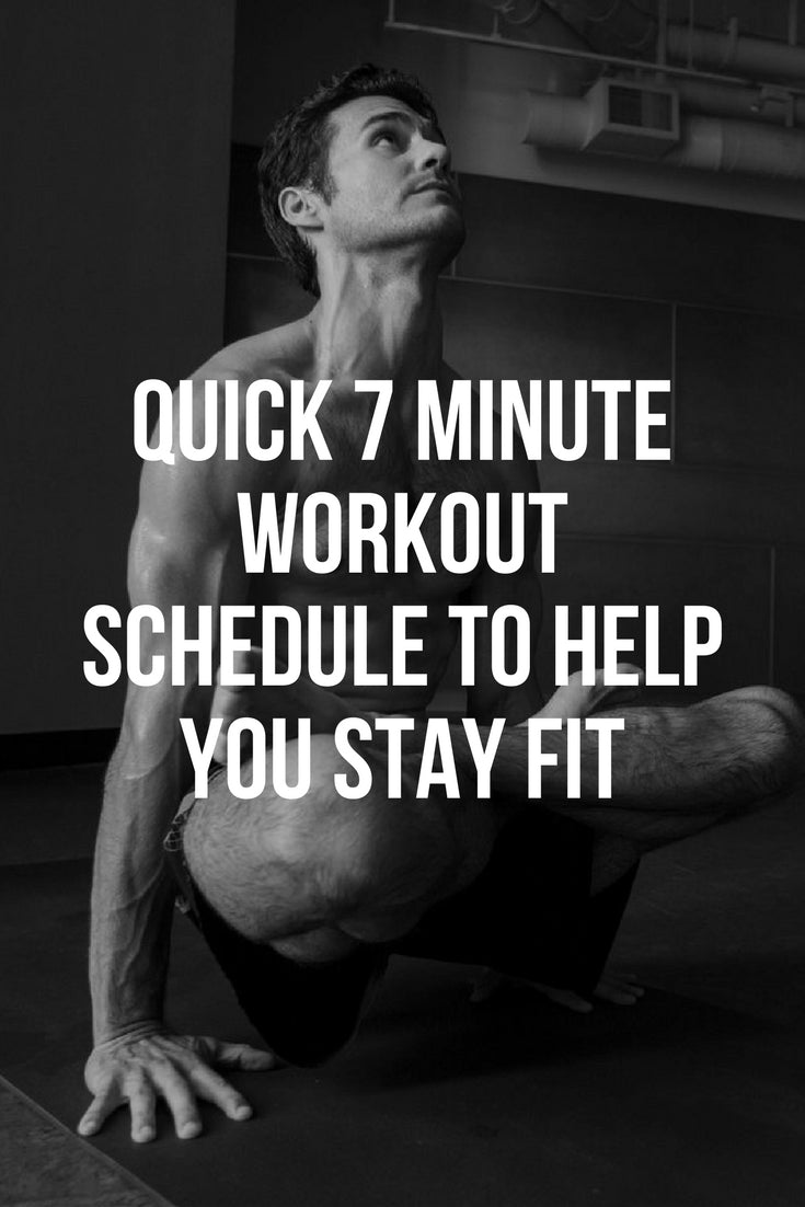 7 Minute Workout To Help You Stay Fit 