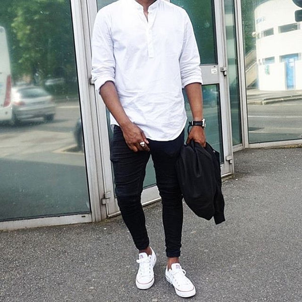 Black & White Outfit For Men Street Style Inspiration