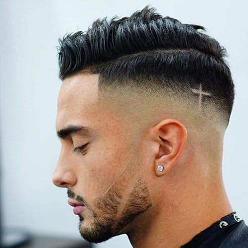 Com over fade haircut for men 2018