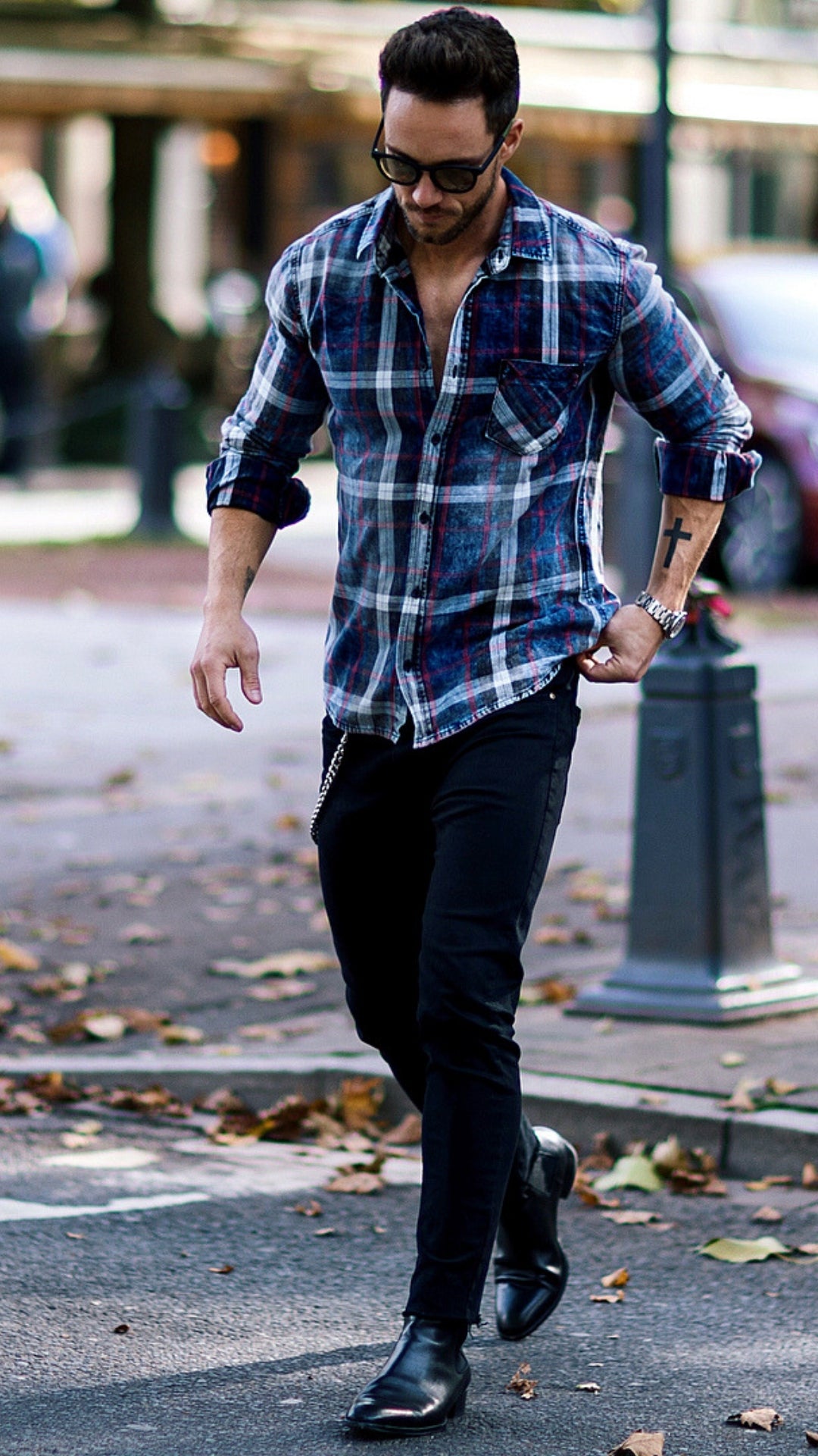 5 Coolest Check Shirt Outfits For Men #check #shirt #outfits #mensfashion #streetstyle