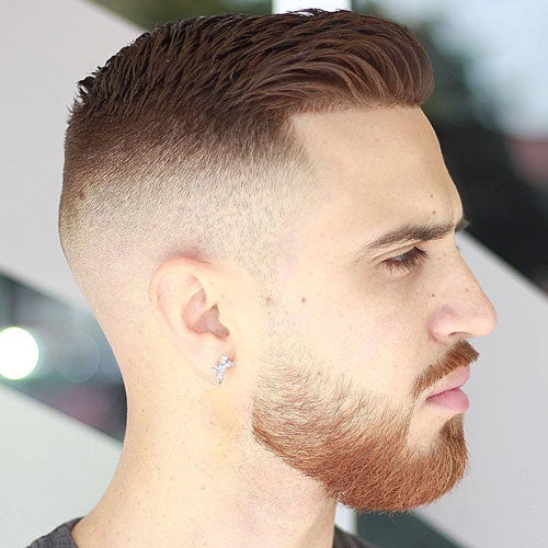 Crew Cut + High Fade and Full Beard #mens #hairstyle #haircuts