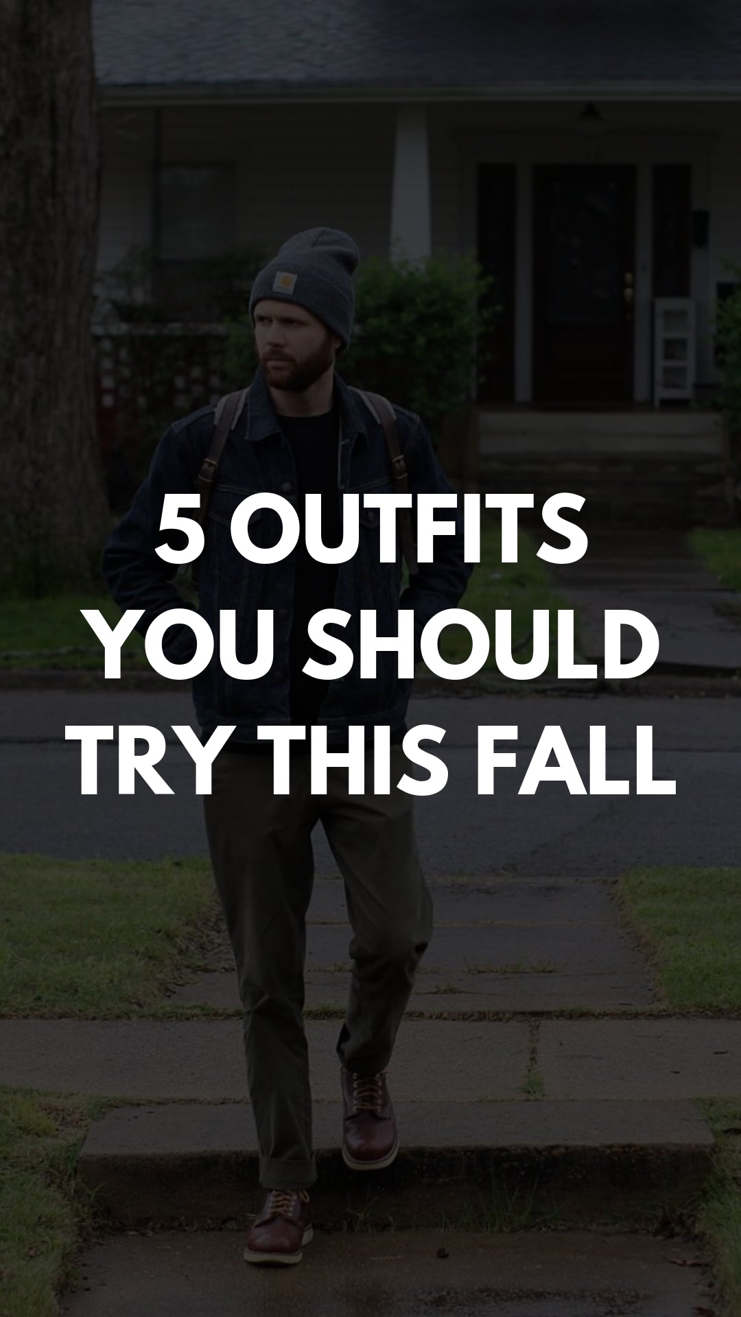 5 Everyday Fall Outfits For Guys #falloutfits #fallfashion #mensfashion #streetstyle