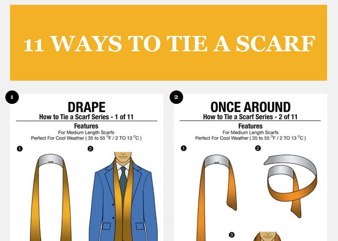 11 Simple Ways to Tie a Scarf
