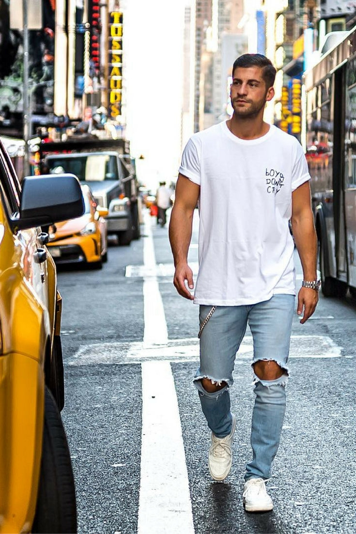 Ripped jeans looks for men