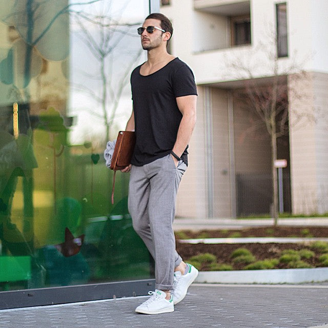 Back crew neck tee