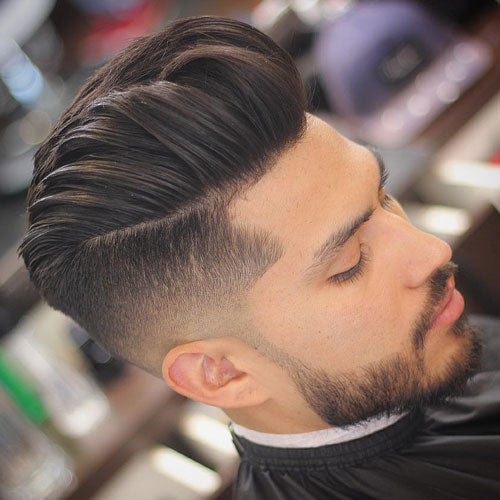 Modern Pompadour + Undercut Fade + Beard #medium #hairstyles #haircuts