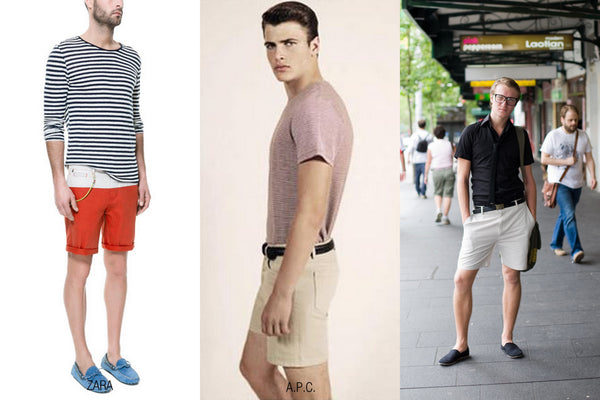 Man's shorts and t-shirts
