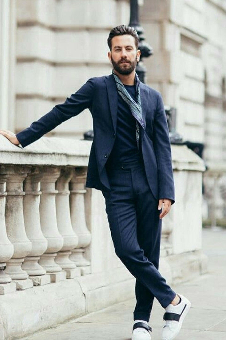 navy chinos outfit ideas for men
