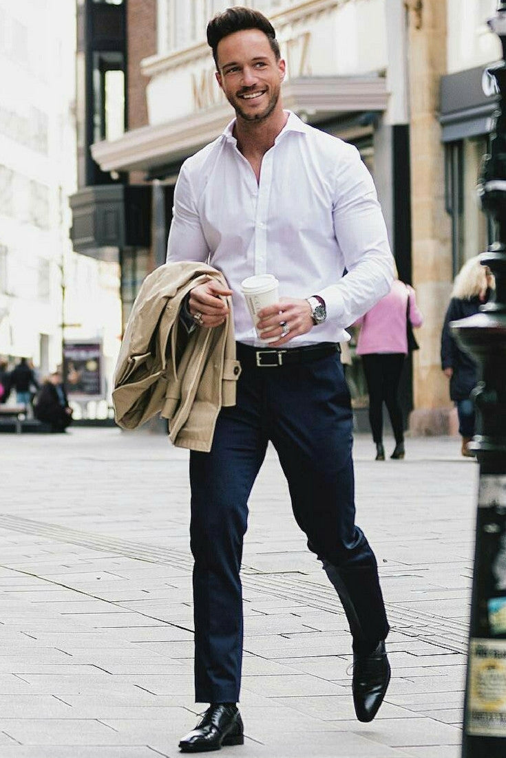 navy chinos outfit ideas for men