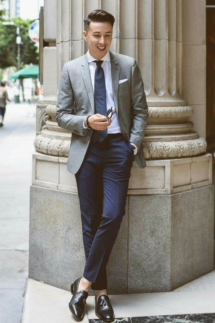 navy chinos outfit ideas for men