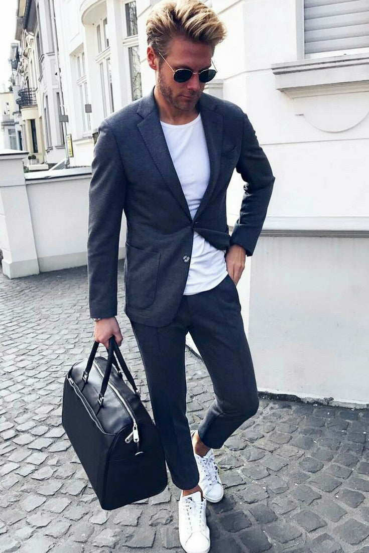 navy chinos outfit ideas for men