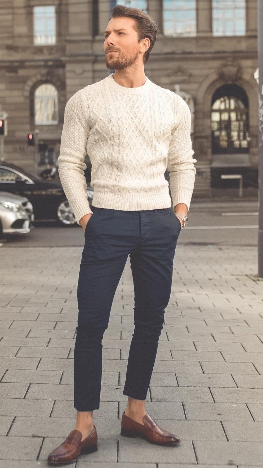 Cool sweater outfits for men #mensfashion #sweater #outfits #streetstyle