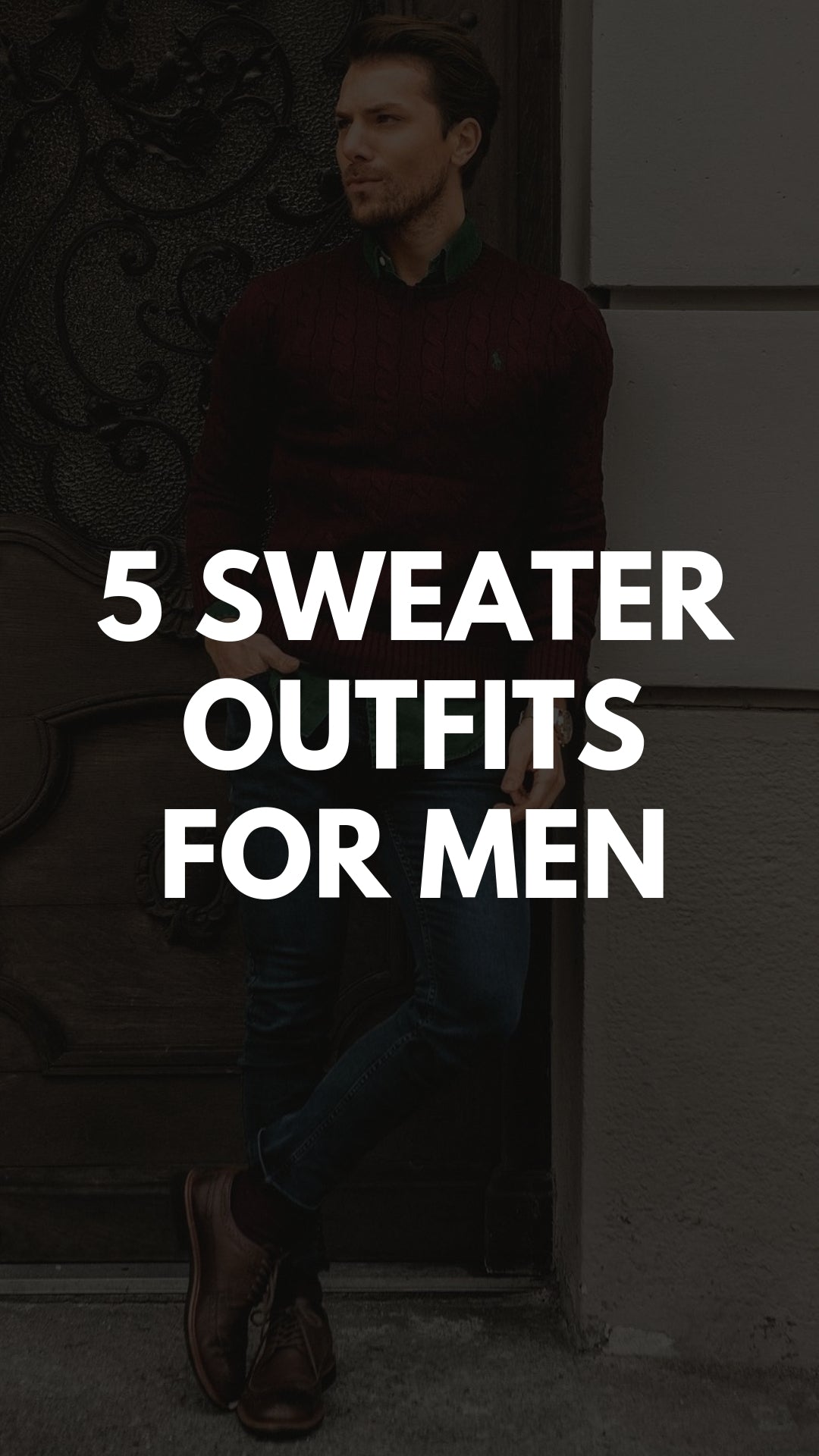Cool sweater outfits for men #mensfashion #sweater #outfits #streetstyle