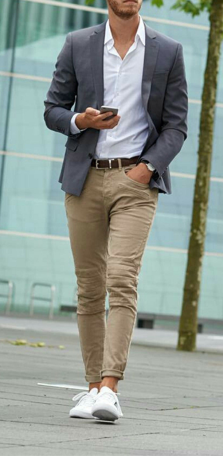 white sneakers outfit ideas for men, how to wear white sneakers for men 
