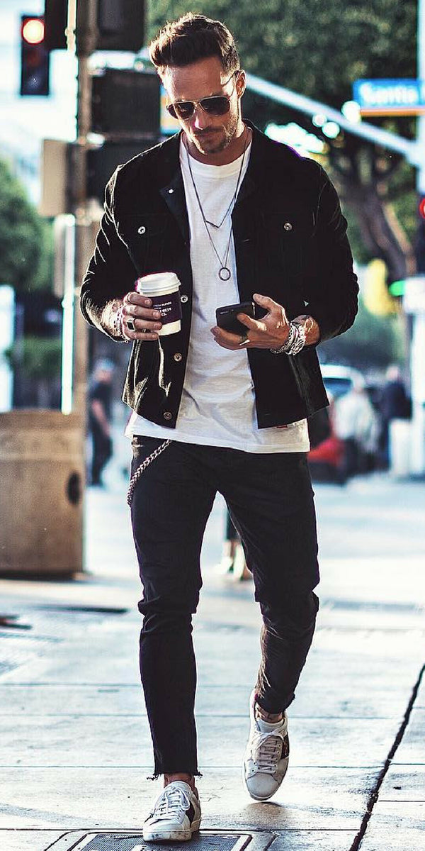 5 Amazing White T-shirt Outfits For Men. #white #t-shirt #outfits #mens #fashion #street #style