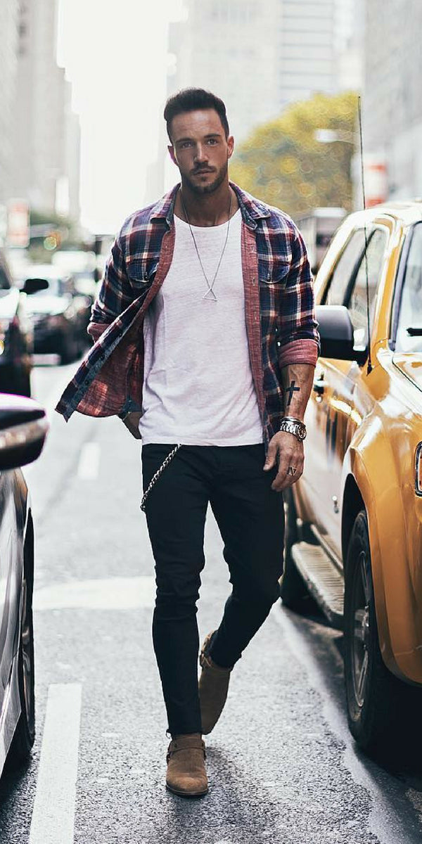 5 Amazing White T-shirt Outfits For Men. #white #t-shirt #outfits #mens #fashion #street #style