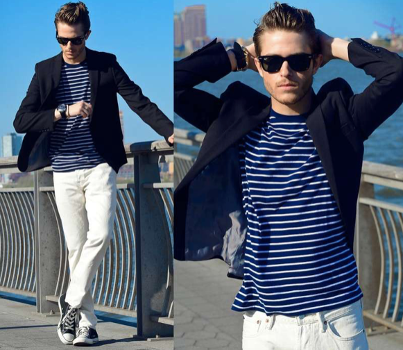 blazer and tshirt looks for men 