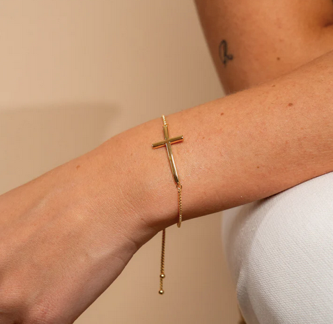 Cross Bolo Bracelet